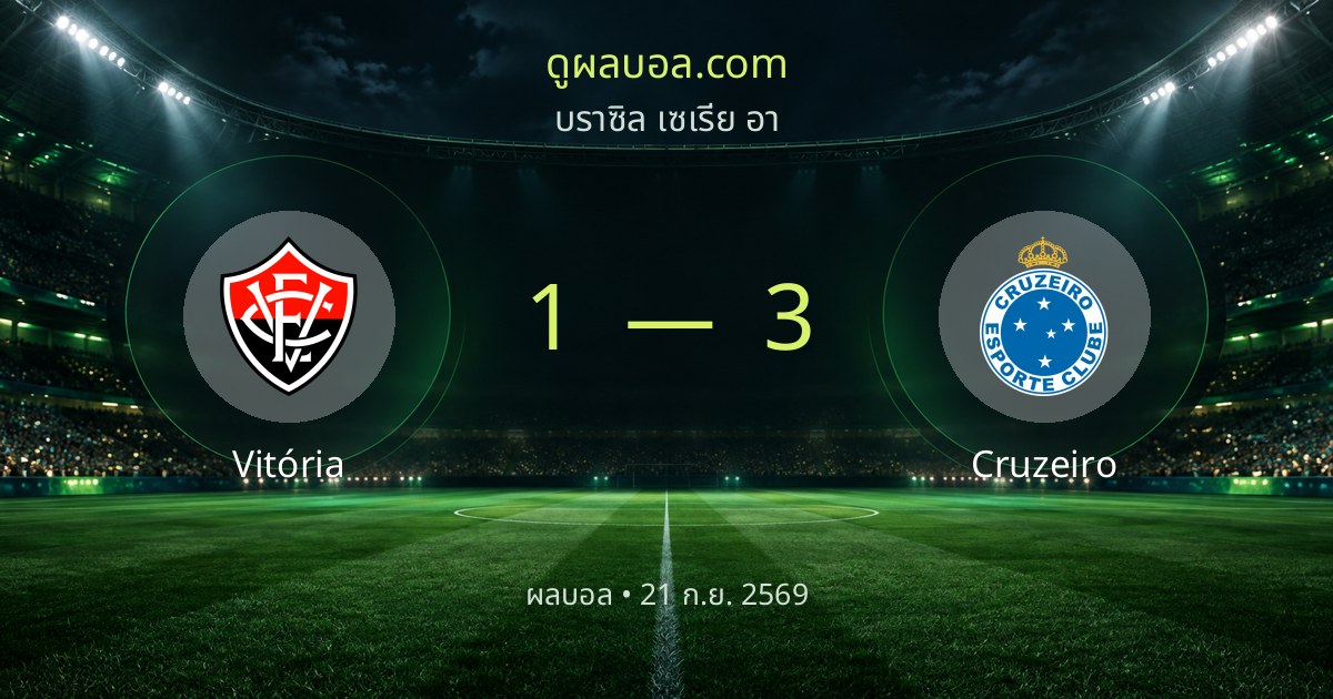 Vitória 1–3 Cruzeiro | Match report