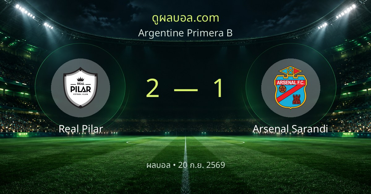 Real Pilar 2–1 Arsenal Sarandi | Match report