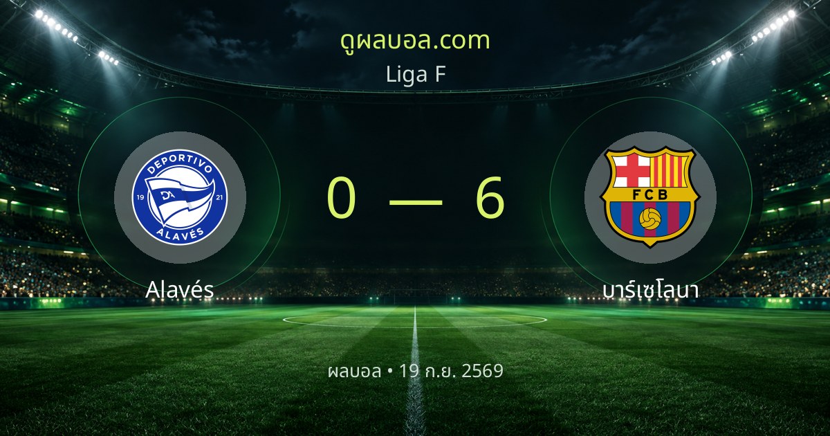 Alavés 0-6 Barcelona | ສະຫຼຸບຜົນບານ