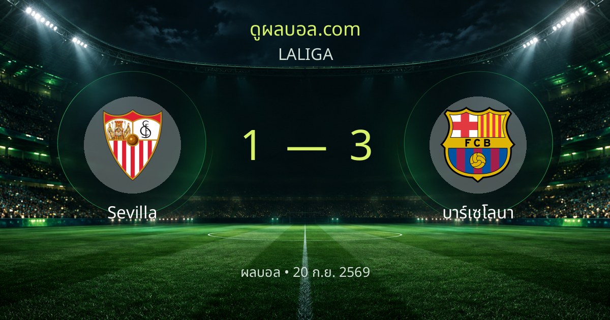 Sevilla 1–3 Barcelona | Match report