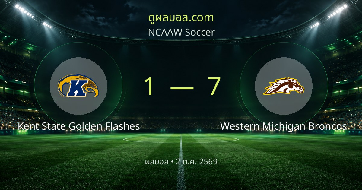 Kent State Golden Flashes 1–7 Western Michigan Broncos | 경기 리포트