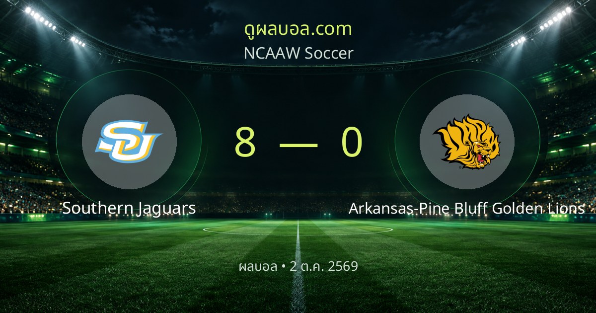 Southern Jaguars 8–0 Arkansas-Pine Bluff Golden Lions | 경기 리포트