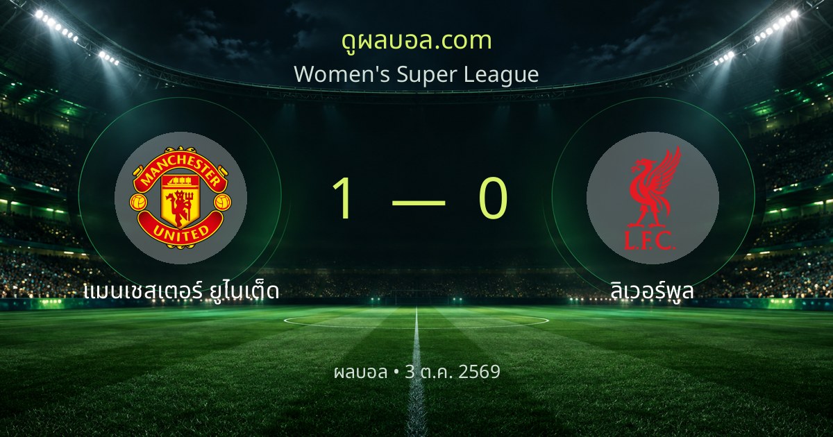 맨체스터 유나이티드 FC 1–0 리버풀 FC | 경기 리포트