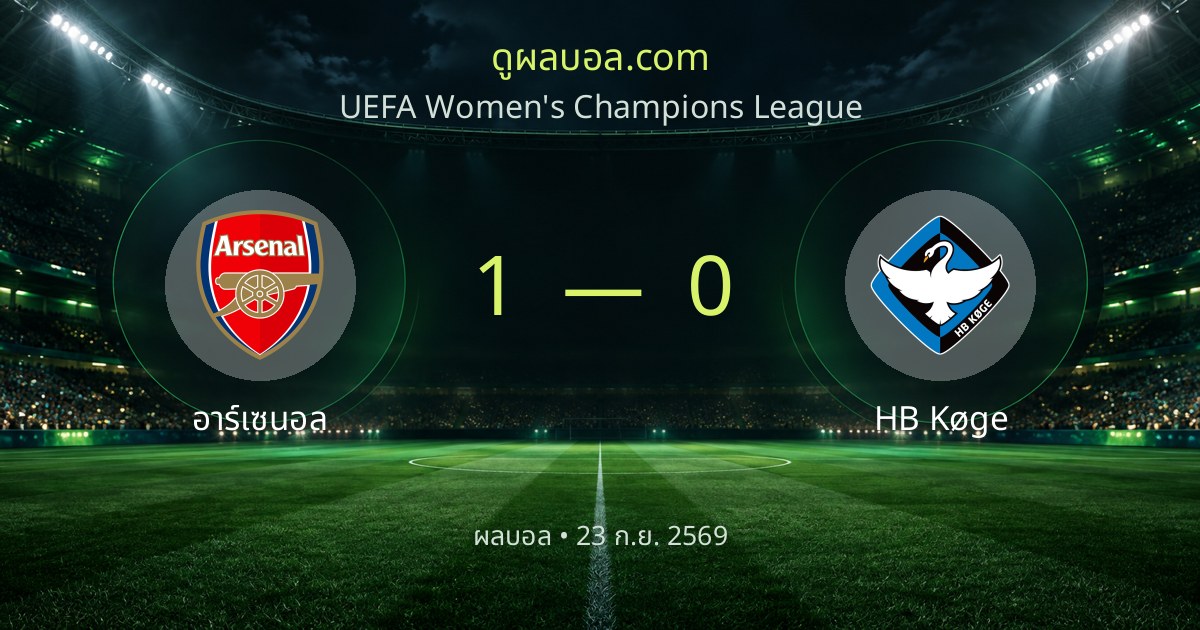 Arsenal 1–0 HB Køge | Match report