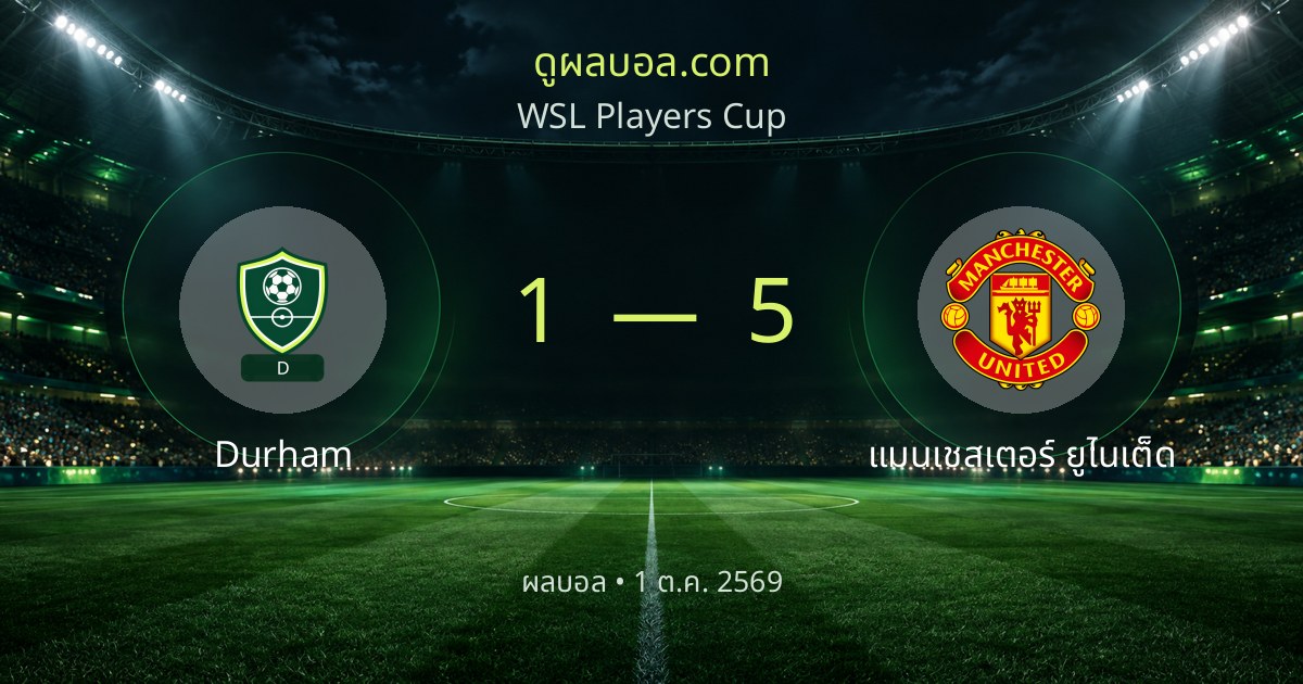 Durham 1–5 Manchester United | Match report
