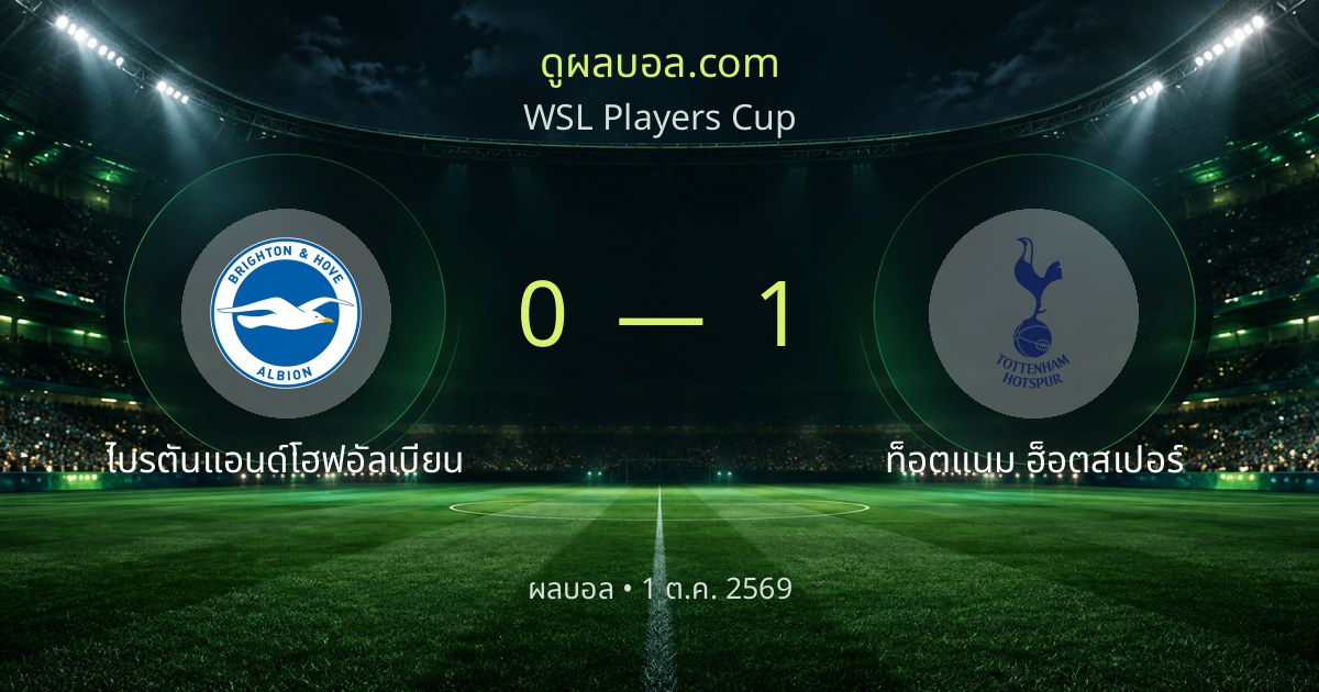 Brighton & Hove Albion 0–1 Tottenham Hotspur | Match report